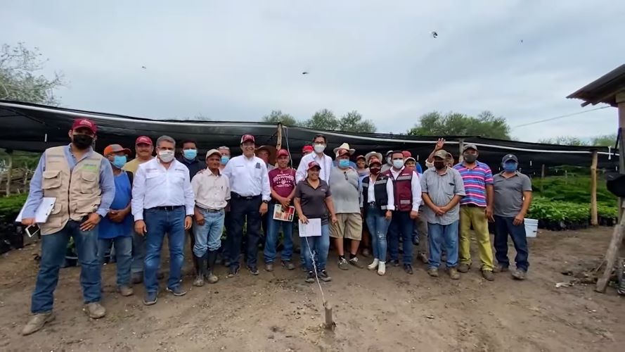 Supervisa Rodolfo González Valderrama programa Sembrando Vida en municipios de Tamaulipas