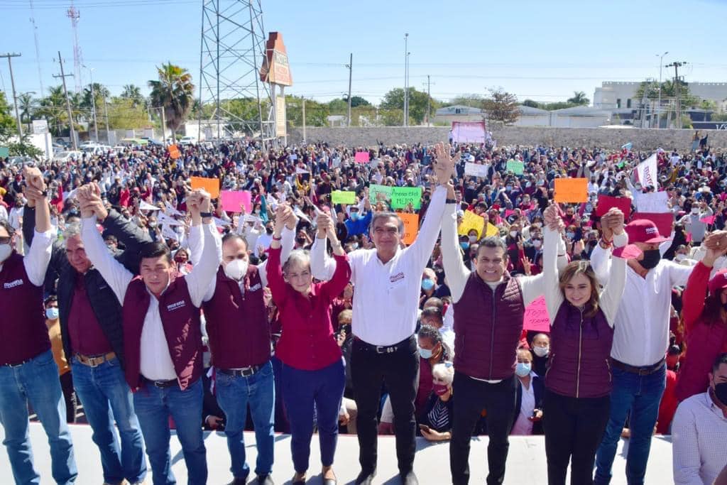 Américo es la esperanza de Tamaulipas: Militantes de Morena en Victoria