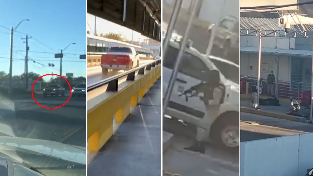 (VIDEOS) Persecución inicia en Texas y termina en aduana de Tamaulipas
