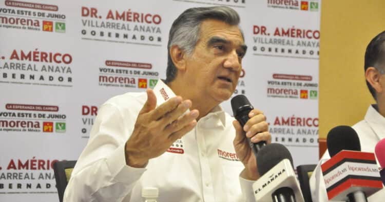 Denuncia Américo Villarreal ‘Elección de Estado’ en Tamaulipas