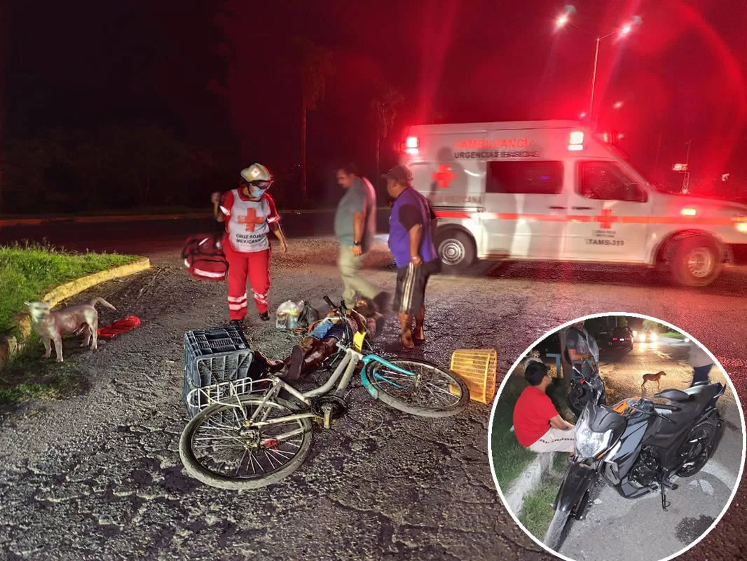 Motociclista atropella a mujer que viajaba en una bicicleta en Ciudad ...